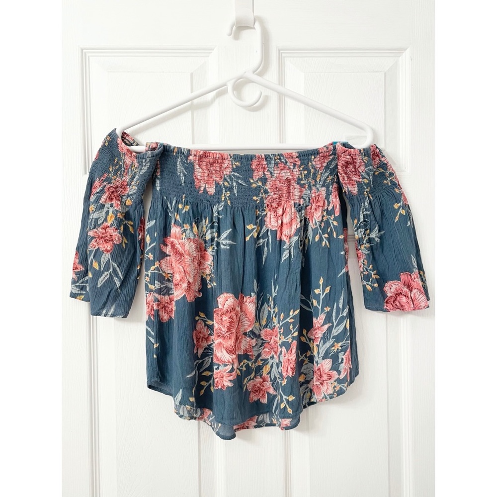 Billabong Floral Off The Shoulder Top